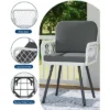 TROPOW Patio Dining Chairs With 5mm Rattan & Cushions, 2-Piece Outdoor Chairs Set, Stackable Wicker Chairs With Metal Frame For Garden -Furniture GUEST 7ee81a23 4d26 4aea 8017 b1d9167b5100