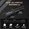 Barbell Bar For Weightlifting - 7FT Heavy Duty (1500LB/700LB), 4FT Short (500LB), 47" EZ Curl Bar - Fits 2" Standard Plates-Home Gym Strength Training -Furniture GUEST 7f61d748 ddd8 4430 8930 654f632350a8