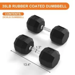 Dumbbells, PVC Hex Weight Set - Multiple Sizes (35-110LB) For Exercise, Fitness, Muscle Toning & Strength Building -Furniture GUEST 7f961996 1379 41f9 a6df 85cc99c46749
