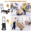 Hand Truck, Heavy Duty Folding Hand Truck 330 Lbs - 4-Wheel Dolly Cart With Elastic Ropes For Moving/Luggage/Warehouse -Furniture GUEST 81f2e066 bdcb 4e7a 9d15 dffa378f89f1