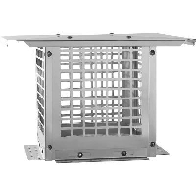 Chimney Cap, 12x12 Inches Square Stainless Steel Chimney Cover - Adjustable Bottom, Mesh For Clay Flue (Silver) 8 Chimney Cap, 12x12 Inches Square Stainless Steel Chimney Cover - Adjustable Bottom, Mesh For Clay Flue (Silver) - Image 6