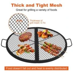 Fire Pit Cooking Grill Grate, X-Marks Fire Pit Grill Cooking Grate, Outdoor Campfire BBQ Grill, Heavy Duty Steel Campfire BBQ Grill -Furniture GUEST 824a8cbe 0cd0 4ffe 9355 9e7f6b206a1c