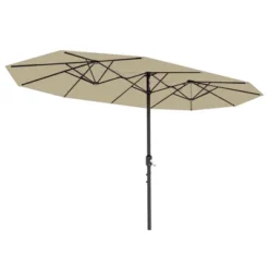13FT Outdoor Umbrellas For Patio, Double-Sided Rectangular Patio Umbrella With Fade Resistant Canopy For Deck Pool Garden Backyard -Furniture GUEST 82c6433f c000 48e2 a0e5 5338470f25f4