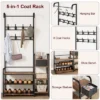 3-in-1 Hall Tree Coat Rack With Shoe Storage And Drawer, Heavy-Duty Steel Frame Entryway Bench, Multifunctional Mudroom Organizer -Furniture GUEST 82fdbd1f df0a 4e2d ab8c 1c0b586850cb