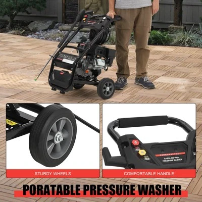 3600 PSI Gas Pressure Washer, 2.6 Max GPM, High Pressure Washer With 4 Quick Connect Nozzles&Soap Nozzle 6 3600 PSI Gas Pressure Washer, 2.6 Max GPM, High Pressure Washer With 4 Quick Connect Nozzles&Soap Nozzle - Image 4