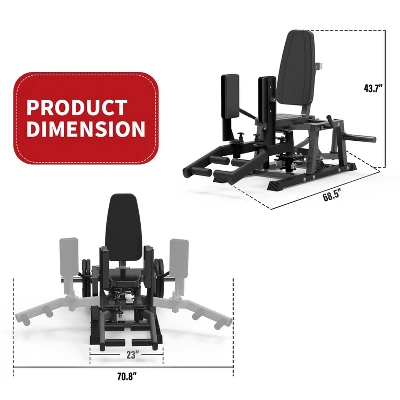 Hip Abduction Machine, Inner And Outer Thigh With 6 Levels Gear System & 4-Position Backrest Adjustment, Home Gym Equipment, Abductor Adductor 7 Hip Abduction Machine, Inner And Outer Thigh With 6 Levels Gear System & 4-Position Backrest Adjustment, Home Gym Equipment, Abductor Adductor - Image 5