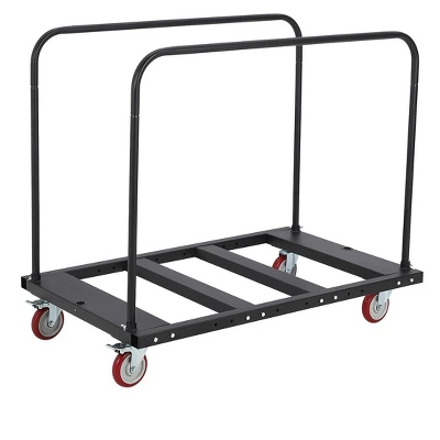 TROPOW Folding Table Cart, 1800LBS Capacity Heavy Duty Steel Table Dolly With 5" PU Swivel Wheels, Adjustable Drywall Dolly Cart With Locking System 9 TROPOW Folding Table Cart, 1800LBS Capacity Heavy Duty Steel Table Dolly With 5" PU Swivel Wheels, Adjustable Drywall Dolly Cart With Locking System - Image 7