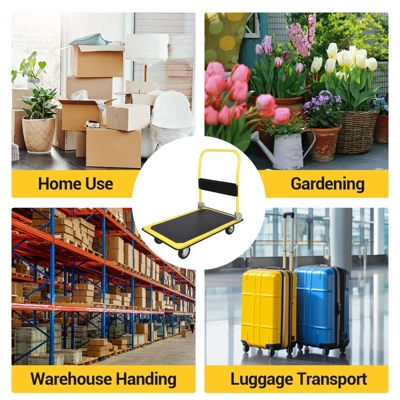 Hand Truck, Heavy Duty Moving Platform With 36¡Á24 Inch A3 Steel Deck - 4 Caster Wheels For Easy Maneuvering 8 Hand Truck, Heavy Duty Moving Platform With 36¡Á24 Inch A3 Steel Deck - 4 Caster Wheels For Easy Maneuvering - Image 6