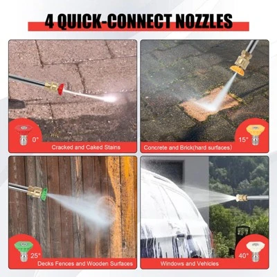 3600 PSI Gas Pressure Washer, 2.6 Max GPM, High Pressure Washer With 4 Quick Connect Nozzles&Soap Nozzle 4 3600 PSI Gas Pressure Washer, 2.6 Max GPM, High Pressure Washer With 4 Quick Connect Nozzles&Soap Nozzle - Image 2