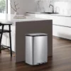 13.2 Gal/50L Trash Can, Rectangular Stainless Steel Trash Can With Recycling Bin, Fingerprint-Resistant, Soft-Close Lid, Step-on Garbage Bin -Furniture GUEST 852dc4a2 8ee5 47ca bf17 5f261dd05a5d