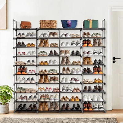 Shoe Rack 10 Tier Storage Organizer For Shoes, 72 Pairs Shoe Tower Unit Shelf Organizer For Closet 4 Shoe Rack 10 Tier Storage Organizer For Shoes, 72 Pairs Shoe Tower Unit Shelf Organizer For Closet - Image 2