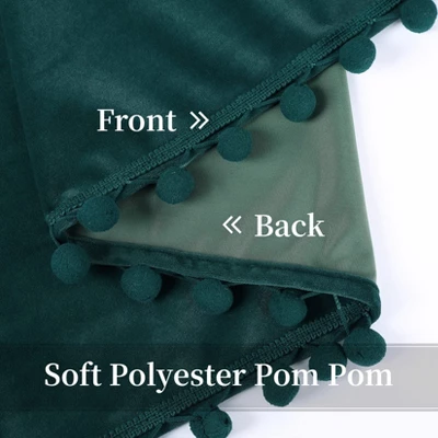 Blackout Half Window Curtains With Rod Pocket For Kitchen, Bedroom, Bathroom, Set Of 2 4 Blackout Half Window Curtains With Rod Pocket For Kitchen, Bedroom, Bathroom, Set Of 2 - Image 2