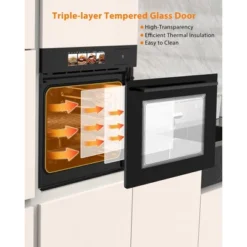 TROPOW 24" Built-In Electric Single Wall Oven - 2.5 Cu. Ft Convection Oven With 8 Cooking Modes -Furniture GUEST 873d0c23 c6f8 4573 b960 da1547d00060