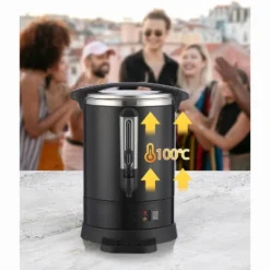 Cups Coffee Urn-3.8 Gallon Double Wall Commerical Coffee Maker For Buffet Catering Wedding Gathering,Large Capacity Hot Coffee Dispenser