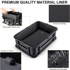 Rear Bicycle Basket, Rear Wheel Basket With Cargo Net And Liner, School Bag Rear Excellent Made Of Aluminium 11 Rear Bicycle Basket, Rear Wheel Basket With Cargo Net And Liner, School Bag Rear Excellent Made Of Aluminium -Furniture GUEST 87c38558 25a7 4d3e 9649 ebc3e185bed0