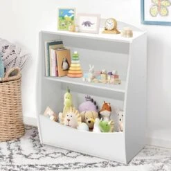 Kids Bookshelf,Book Storage Organizer,2-Tier Kids Bookcase With Open Compartments For Bedroom,Livingroom,Playroom 16 Kids Bookshelf,Book Storage Organizer,2-Tier Kids Bookcase With Open Compartments For Bedroom,Livingroom,Playroom -Furniture GUEST 87fb70f2 68b1 4408 80ce 89c0ff5798c2