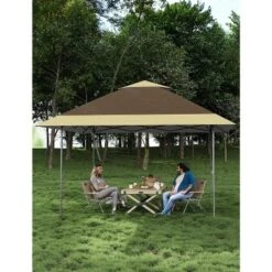 13X13 Ft Gazebo Tent Outdoor Pop Up Canopy Tent,Pop Up Gazebo,Adjustable Height Instant Gazebos,for Events, Parties, Camping -Furniture GUEST 88ab7694 089e 4753 89af b399574492e4