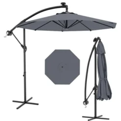 Cantilever Umbrella With Base Included, 10FT Shade For 2-6 People, Outdoor Offset Design With Rotation, Durable Fade-Resistant Canopy -Furniture GUEST 88ca377e bbd2 458d 8e5f 93d3819ad8b0