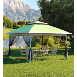 13 X 13 Pop Up Gazebo With Mosquito Netting,Outdoor Patio Gazebo,Outdoor Canopy Tent With Mosquito Netting,Backyard Tent -Furniture GUEST 88e600e0 66c3 470d a389 2f4210cba0e1