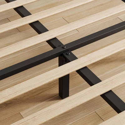 Bed Frame, Upholstered Full Size With Adjustable Headboard - Velvet Tufted Platform Bedframe, No Box Spring Needed, Beige 6 Bed Frame, Upholstered Full Size With Adjustable Headboard - Velvet Tufted Platform Bedframe, No Box Spring Needed, Beige - Image 4