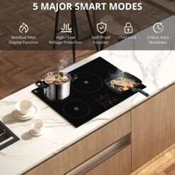 Induction Cooktop, 30 Inch 4 Burner Drop In Electric Stovetop - 240V 7800W With Sensor Touch Control, Child Safety Lock Black -Furniture GUEST 89c1c293 0c7b 432f 868c 76ec0003dfea