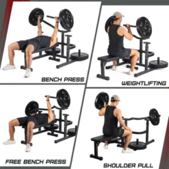 Chest Press Machine, Weight Bench Press Machine, Adjustable Flat Incline Bench With Independent Converging Arms, Multifunctional Bench Press Rack -Furniture GUEST 8bd99fac 7dae 4b20 88e1 e4d723d98360