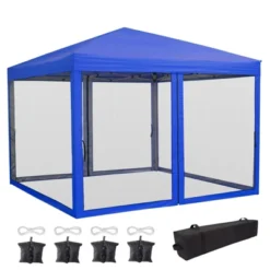Pop Up Canopy Tent, Portable Easy Up Outdoor Screen Shelter With Mosquito Netting, Patented One Push Immediate Sun Shade With Wheeled Bag -Furniture GUEST 8c555c73 9b00 4c0d a772 072a57dcc361