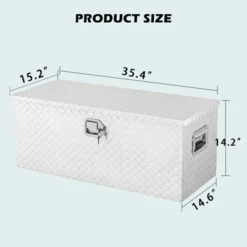 Heavy Duty Aluminum Truck Bed Tool Box With 2 Metal Boxes, Storage Tool Boxes Chest Box Organizer -Furniture GUEST 8dc0b069 23ca 490c 88d2 fcf393080da6