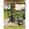 3-in-1 Heavy-Duty Steel Garden Cart, Garden Wagon,with 10 Inch All-Terrain Tires And Removable Mesh Side Panels,180°Rotating Handle,Metal Yard -Furniture GUEST 8dd112b8 2ab8 4237 b630 1480ce1d64ee