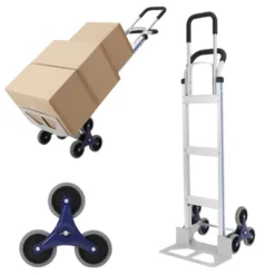 Hand Truck, Aluminum Stair Climber - 650 Lb Capacity 2-in-1 Convertible With Triangle Wheel For Warehouse & Shopping -Furniture GUEST 8de72ab3 4f9c 41e0 8ea5 c23eff5c1d96