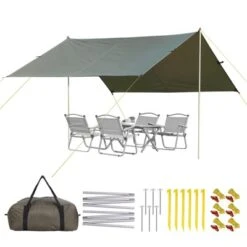Beach Tent, Sun Shelter With Sand Pegs, Stability Poles, Beach Umbrella With Portable Carry Bag -Furniture GUEST 8f4468c9 5330 4da8 9392 89cdbe88f41c