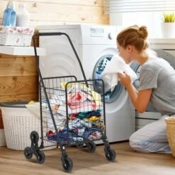 Utility Cart, Heavy Duty 110LB Capacity Folding Cart - Stair-Climbing 360¡ã Wheels For Groceries/Laundry/Multi-Floor Transport -Furniture GUEST 8f64b588 71b2 42ed 8244 3ca23bc79053