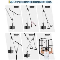 Pulley System, Home Gym Pulley - Cable Pulley Attachments For LAT Pulldown, Biceps, Triceps, Arm Workouts Fitness Equipment -Furniture GUEST 8fb2b7f4 aecd 4793 8bb9 abf534721d77