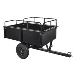 Heavy Duty Utility Trailer For ATV/UTV, 750lbs Capacity Garden Dump Cart With 17 Cu. Ft. Bed, Removable Sides, Pneumatic Tires, For Lawn Mower -Furniture GUEST 911b866b 0bb0 421e 996c e9d8260bfbf7