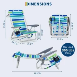 Backpack Beach Chair For Adults 2 PCS, Lightweight Portable Lay Flat Folding Beach Chair With 5 Reclining Positions, Backpack Straps, Phone Pocket 13 Backpack Beach Chair For Adults 2 PCS, Lightweight Portable Lay Flat Folding Beach Chair With 5 Reclining Positions, Backpack Straps, Phone Pocket -Furniture GUEST 915c2946 2592 4720 95fe 5fdaeedb010b