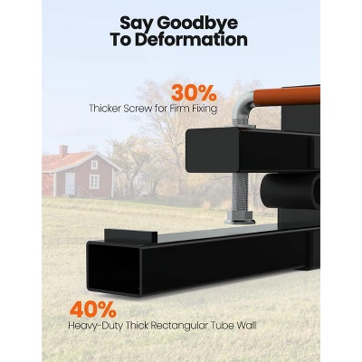 Pallet Forks Skid Steer - 60" 4000LB Heavy Duty Clamp-On Tractor Forks With Adjustable Stabilizer Bar For Buckets 6 Pallet Forks Skid Steer - 60" 4000LB Heavy Duty Clamp-On Tractor Forks With Adjustable Stabilizer Bar For Buckets - Image 5