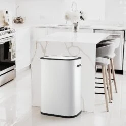 14.5 Gal/55 L Motion Sensor Trash Can, Automatic Garbage Can With Soft-Close Lid And Handle, Rectangle Touchless Waste Basket -Furniture GUEST 929262ba b0b2 46f7 ac80 96f661bd9627