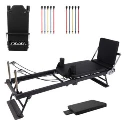 Foldable Pilates Equipment For Home Workouts,Pilates Reformer Machine For Home Gym,Pilates Exercise Equipment With Jump Board,Color Cords Set Of 2 -Furniture GUEST 92f06a44 ac97 4626 bbfe bc039508fe82