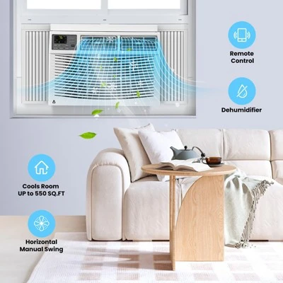 12000btu Window Air Conditioner With Wi-fi Enabled, Remote Control, Air Conditioner Window Unit Cooling Up To 550sq.ft, 115v Window Ac Units For Rooms 6 12000btu Window Air Conditioner With Wi-fi Enabled, Remote Control, Air Conditioner Window Unit Cooling Up To 550sq.ft, 115v Window Ac Units For Rooms - Image 4