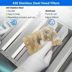 Pack Of 6 Commercial Hood Filters - 19.5"x15.5" 30 Stainless Steel, 5 Grooves Kitchen Range Hood Baffle Grease Filters 14 Pack Of 6 Commercial Hood Filters - 19.5"x15.5" 30 Stainless Steel, 5 Grooves Kitchen Range Hood Baffle Grease Filters -Furniture GUEST 9506fba5 fd7a 4eb1 8092 13d6f7d21f81 1