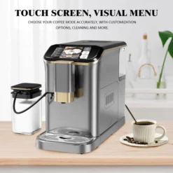 TROPOW Fully Automatic Espresso Machine, Espresso Coffee Machines With Milk Frother Steam Wand, Insulated Milk Container For Home Barista -Furniture GUEST 9582497b 1e15 4fbf 9958 2c2445865e12