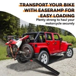 Heavy-Duty Motorcycle Tow Hitch Carrier ¨C 500 Lbs Capacity Dirt Bike & Scooter Transport Rack With Loading Ramp, Universal 2" Hitch Mount -Furniture GUEST 969eb504 8f5e 4a8d 956f acfa96831c38