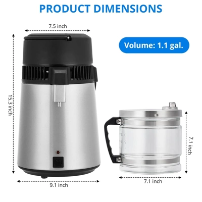 4L Water Distiller,Efficient Distilled Water Machine For Home Use£¬Pure Water Purifer Filter 6 4L Water Distiller,Efficient Distilled Water Machine For Home Use£¬Pure Water Purifer Filter - Image 4