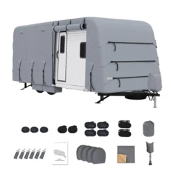 RV Travel Trailer Cover Fits , Waterproof/UV Resistant/Rip-Stop Camper Cover, 4 Layers Heavy Duty RV Cover -Furniture GUEST 99cc7ffd 9e64 4164 b2a2 59f51f347fdf
