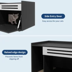 TROPOW Cat Litter Box Enclosure With Ventilated Panel Hidden Litter Box Furniture With Drop Down Door, Indoor Cat House 14 TROPOW Cat Litter Box Enclosure With Ventilated Panel Hidden Litter Box Furniture With Drop Down Door, Indoor Cat House -Furniture GUEST 9a2f1f3f 9574 4ab2 9f6c 69635b45b8c3