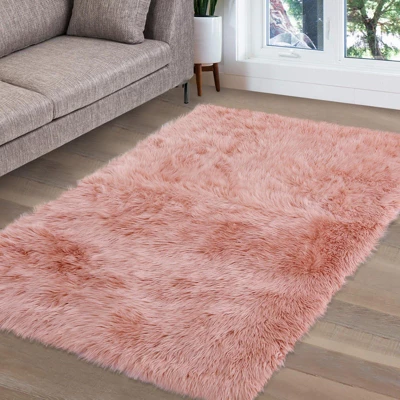 Fluffy Rug Non-Slip ¨C Long Pile Faux Sheepskin Floor Cushion, Ultra-Soft Shaggy Carpet For Bedroom, Living Room, Sofa, Kids Room 4 Fluffy Rug Non-Slip ¨C Long Pile Faux Sheepskin Floor Cushion, Ultra-Soft Shaggy Carpet For Bedroom, Living Room, Sofa, Kids Room - Image 2