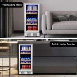 Wine Fridge Cabinet Wine Cooler Refrigerator With Glass Door, Beverage Wine Chiller With Digital Touch Screen, Low Noise Compressor Wine -Furniture GUEST 9b37dcb0 4e11 45c0 96c9 d4897e3d91af