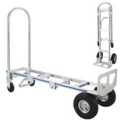 Hand Truck, 2 In 1 Convertible Heavy Duty Cart - 770 Lbs Capacity, 55.9"x19.7"x44.9" For Home Office Warehouse