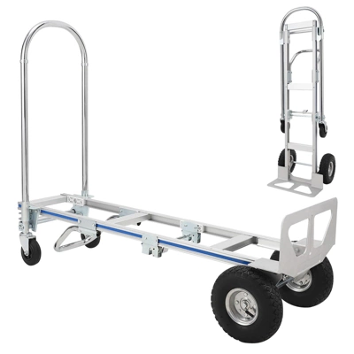 Hand Truck, 2 In 1 Convertible Heavy Duty Cart - 770 Lbs Capacity, 55.9"x19.7"x44.9" For Home Office Warehouse 3 Hand Truck, 2 In 1 Convertible Heavy Duty Cart - 770 Lbs Capacity, 55.9"x19.7"x44.9" For Home Office Warehouse