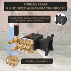 4400 PSI High-Pressure Water Pump, 4 GPM Flow Rate, 1" Shaft Horizontal Plunger Design, Universal Replacement -Furniture GUEST a0b43263 d9d6 4b77 87b7 83e6a3913b1d